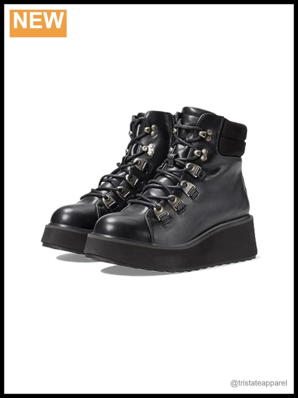 Rocket Dog Handle Women's Ankle Boots Faux Leather Lace-Up Platform Hiking